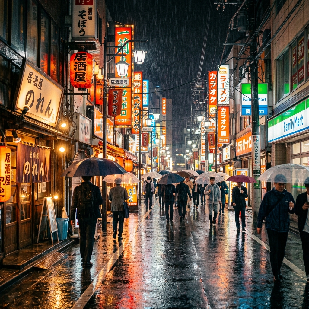 某一天的东京雨夜